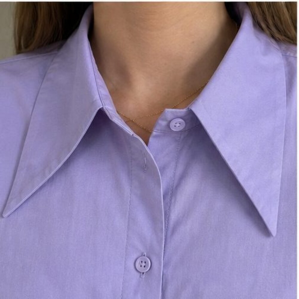 Burgundy Ruffle Blouse - Picture 4 of 6